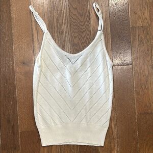 Roxy Cream Fitted Ribbed Camisole